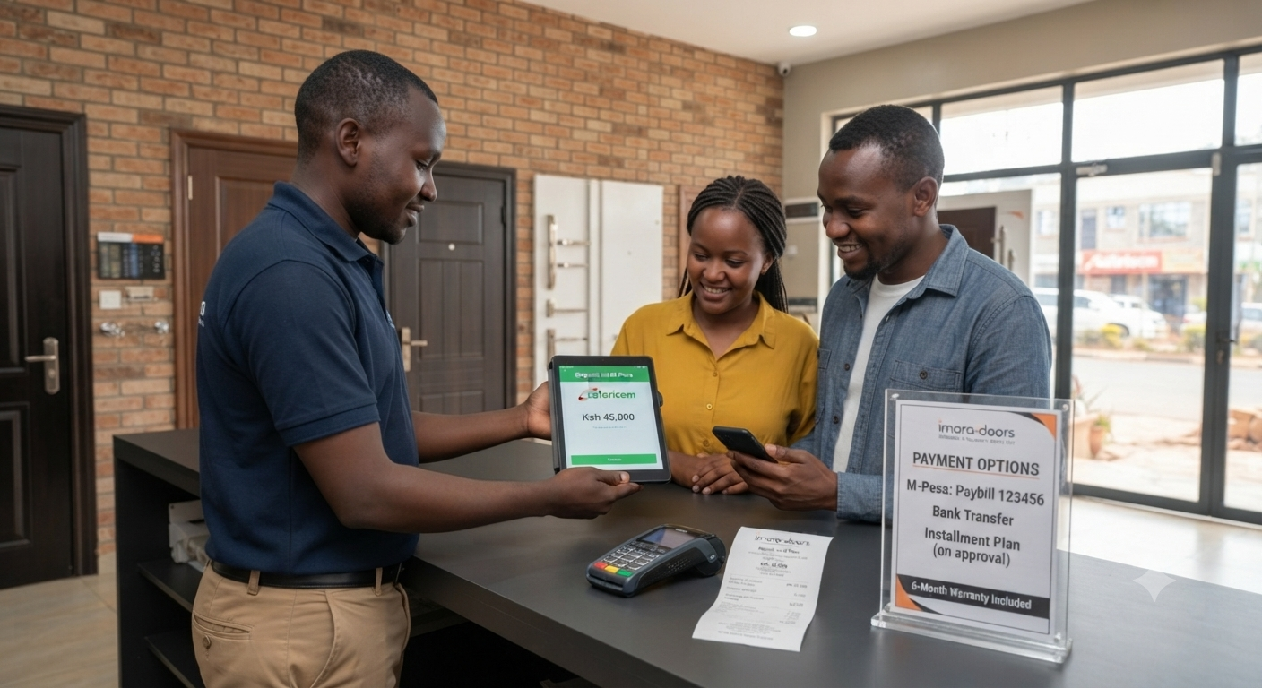 Paying for Doors via M-Pesa and Installments